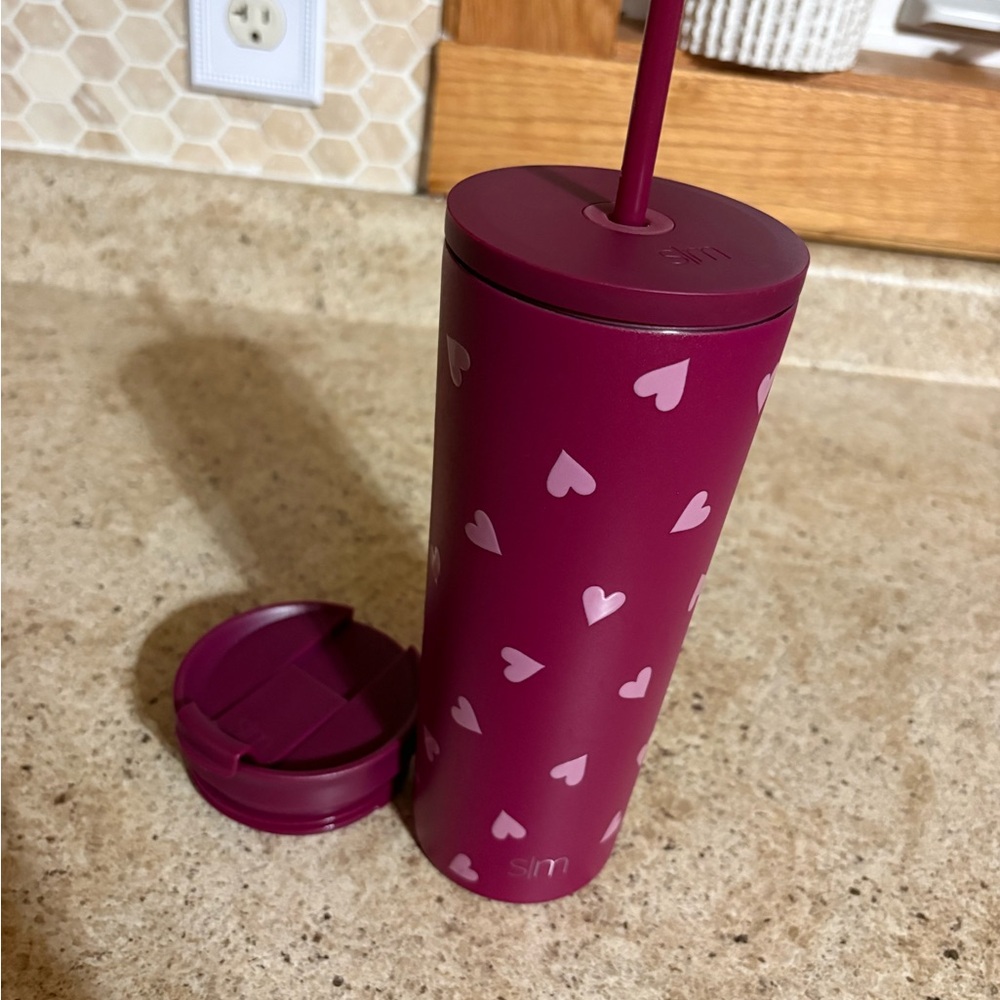 SLM Heart Pattern Tumbler